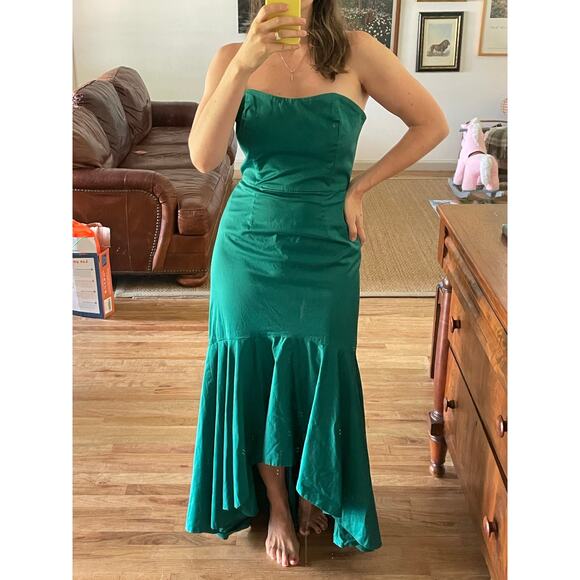 Hutch Strapless High Low Mermaid Gown Size 8 - Picture 1 of 8